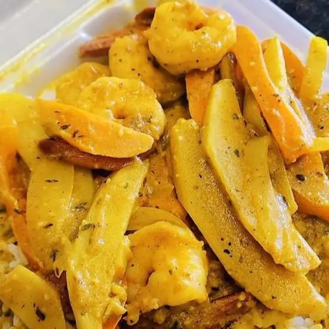 Curry Shrimp.